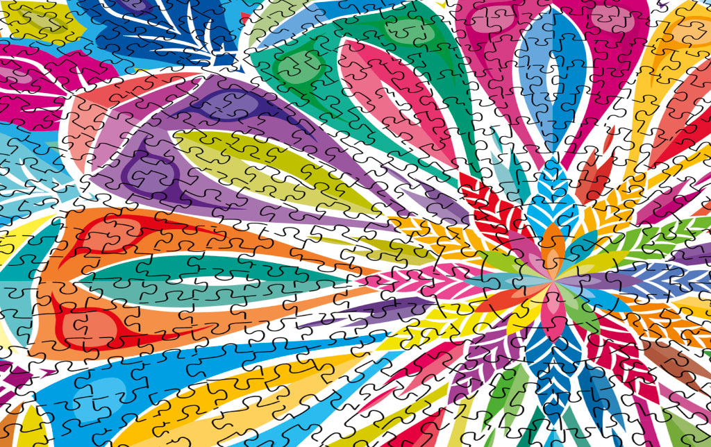 Grafix ronde puzzel mandala 1000 stukjes