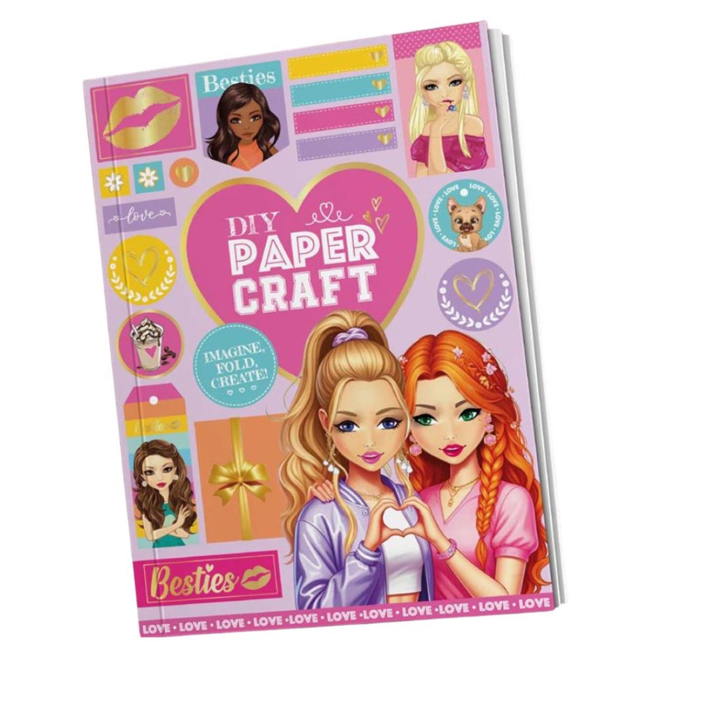 Besties knutselboek met stickers a4 32p