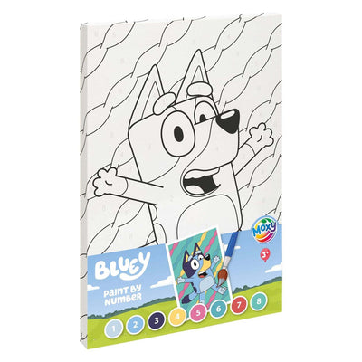 Moxy bluey schilderen op nummer canvas 30x20cm