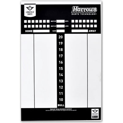 Longfield games Darts Scorebord met Stift, Wisser Spelregels