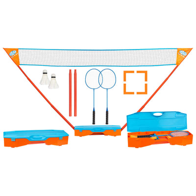 Get Go Get Go Instant Badmintonspeelset blauw en oranje