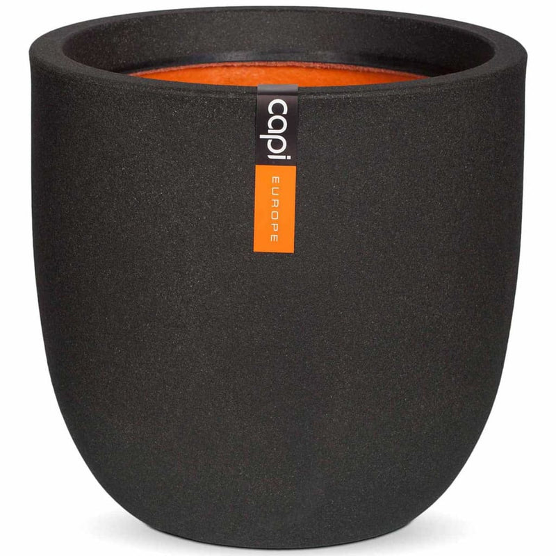 Capi bloempot urban smooth 43x41 cm zwart kbl933