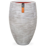 Capi bloempot nature rib elegant deluxe 40x60 cm ivoorkleur kofi1131 - afbeelding 1