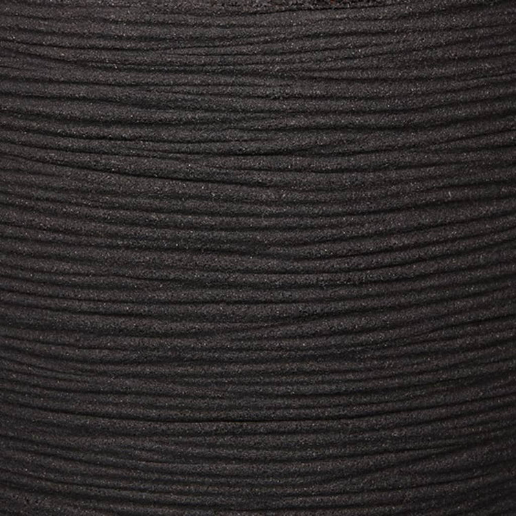 Capi bloempot nature rib 43x41 cm zwart kblr933