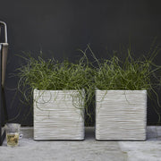 Capi plantenbak nature rib vierkant 40x40 cm ivoorkleurig kofi903 - afbeelding 3