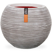 Capi bloempot nature rib bolvormig 40x32 cm ivoorkleurig kofi270 - afbeelding 1