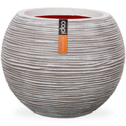 Capi bloempot nature rib bolvormig 62x48 cm ivoorkleurig kofi271 - afbeelding 1