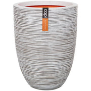 Capi Capi Bloempot Nature Rib elegant laag 46x58 cm ivoorkleurig KOFI783 - afbeelding 1