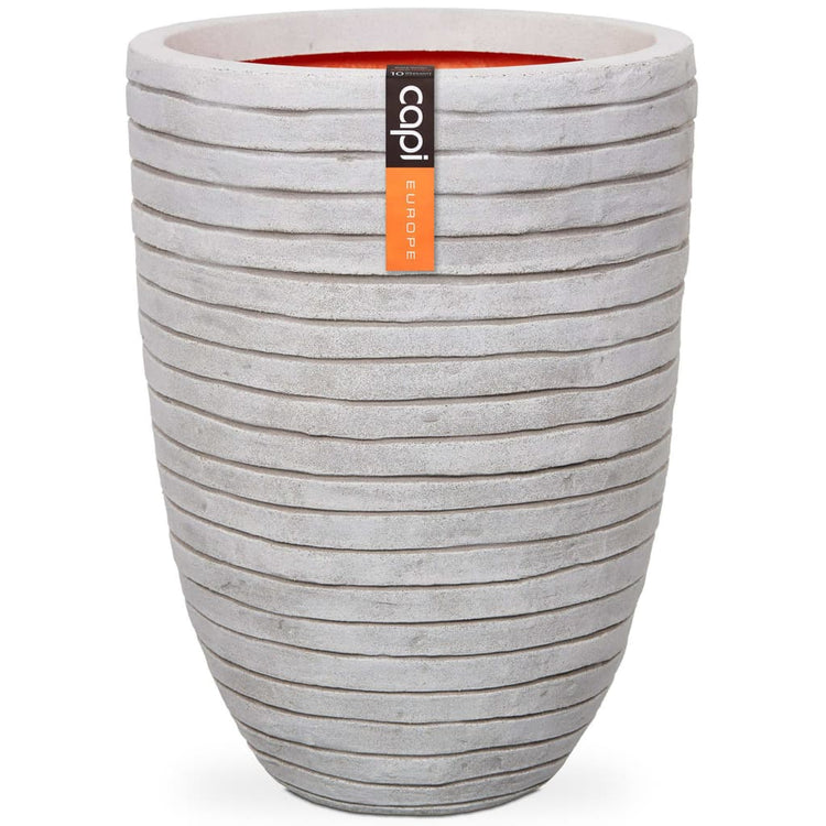 Capi bloempot nature row elegant laag 46x58 cm ivoorkleurig krwi783