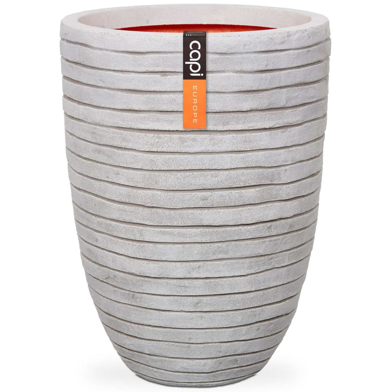 Capi bloempot nature row elegant laag 46x58 cm ivoorkleurig krwi783