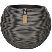 Capi bloempot nature rib bolvormig 40x32 cm antraciet kofz270 - afbeelding 1