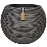 Capi bloempot nature rib bolvormig 62x48 cm antraciet kofz271 - afbeelding 1