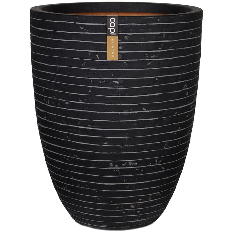 Capi bloempot nature row elegant laag 46x58 cm antraciet krwz783