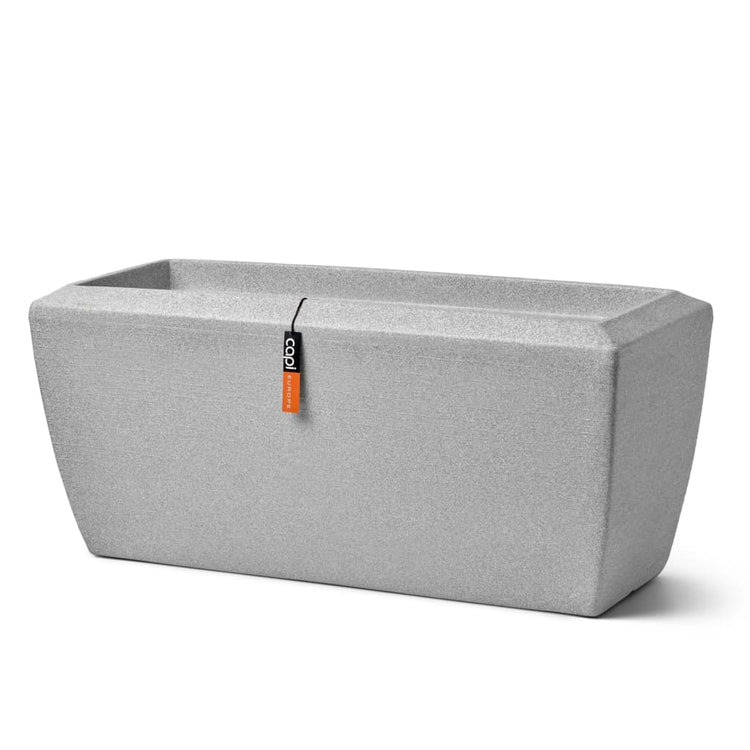Capi plantenbak arc granite rechthoekig 60x35x40 cm ivoorkleurig
