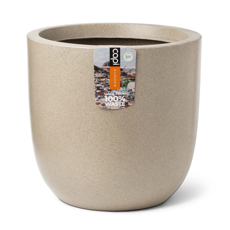 Capi plantenbak waste smooth 43x41 cm terrazzo beige