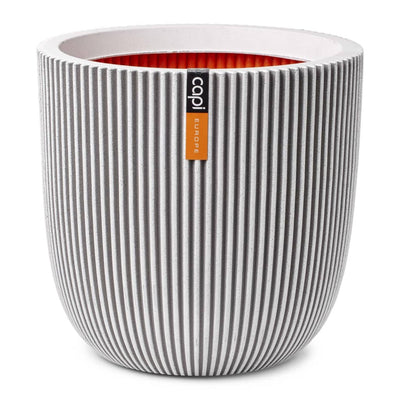 Capi plantenbak groove 35x34 cm ivoorkleurig