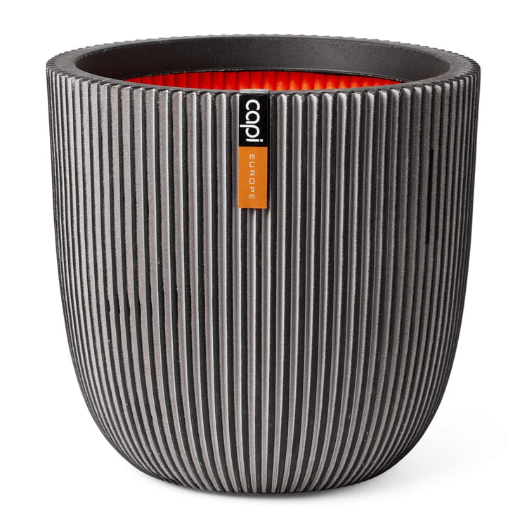 Capi plantenbak groove 43x41 cm antracietkleurig