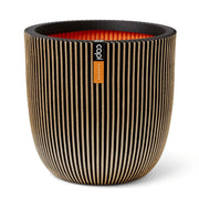 Capi plantenbak groove 43x41 cm zwart en goudkleurig - afbeelding 2