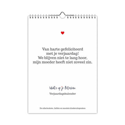 Comello verjaardagskalender whats up je boterham