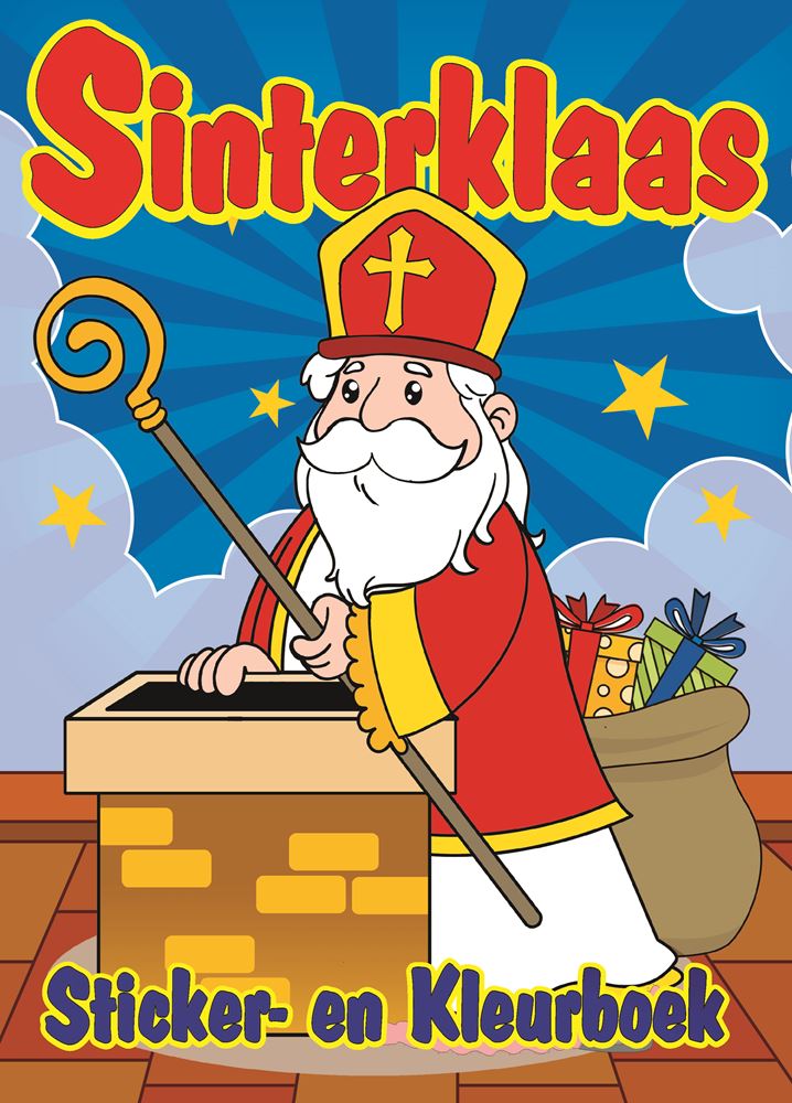 Sinterklaas sticker-en kleurboek 2 a. a4