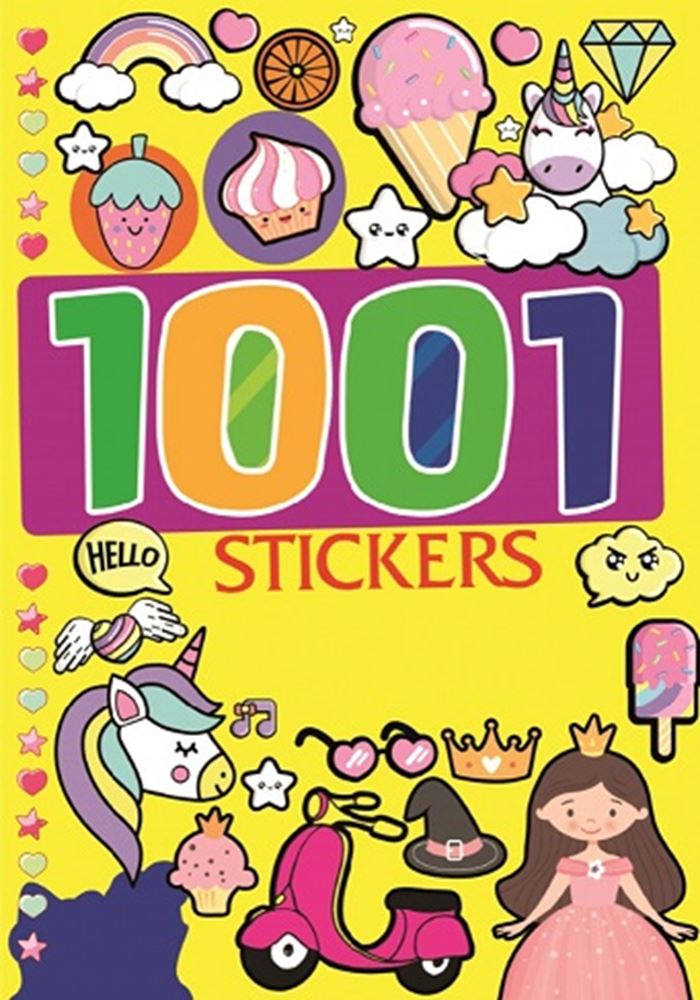 1001 stickerboek. 4 assorti. 41 pag. 3+