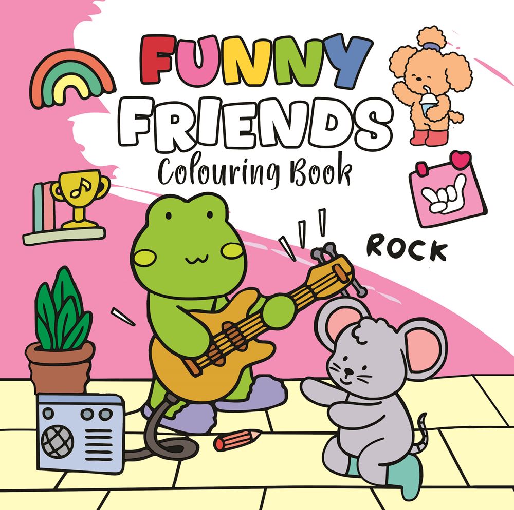 Cozy 1: kleurboek happy friends 12 st 4