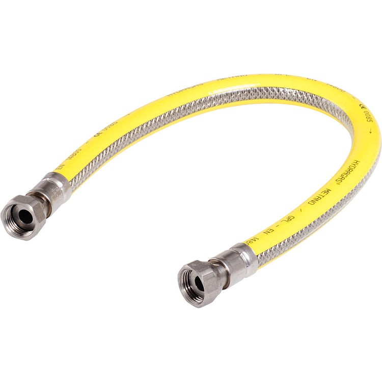 Raminex gasslang 150cm rvs-flex-pvc