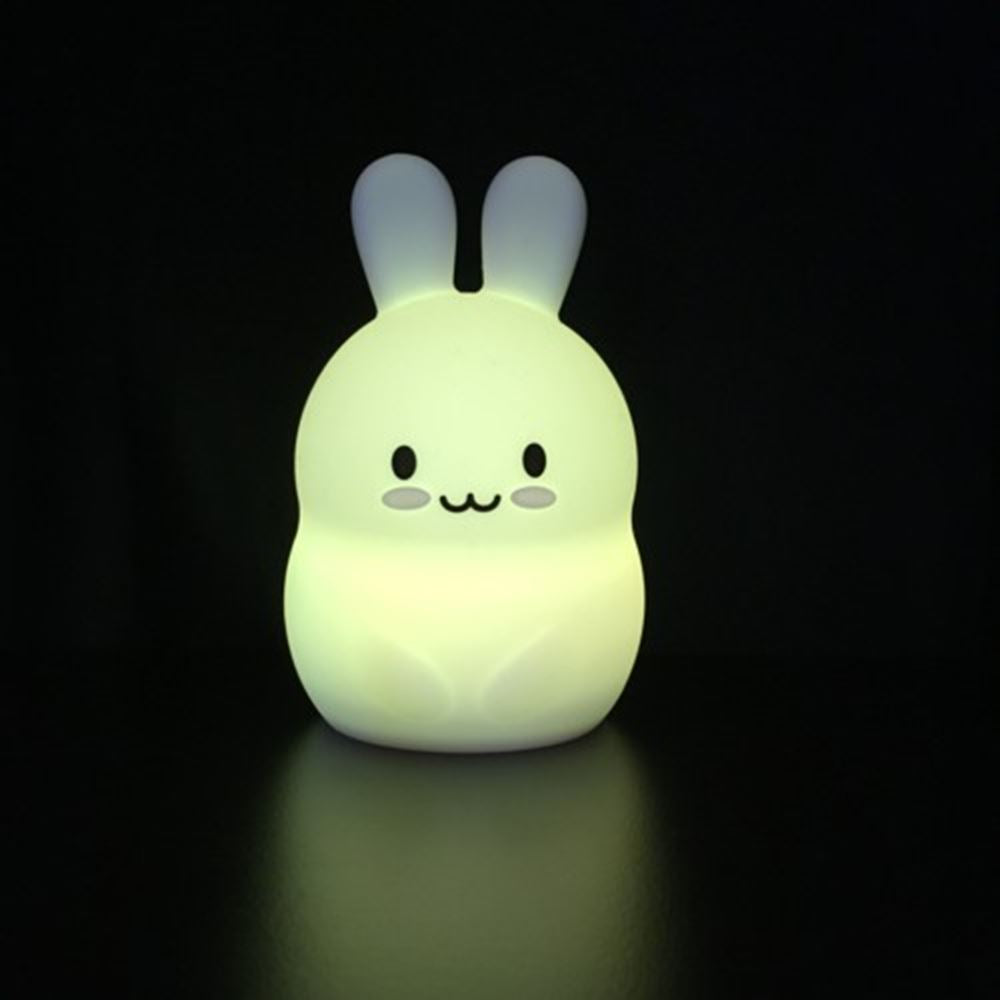 Nachtlamp silicone konijn groot. 1+