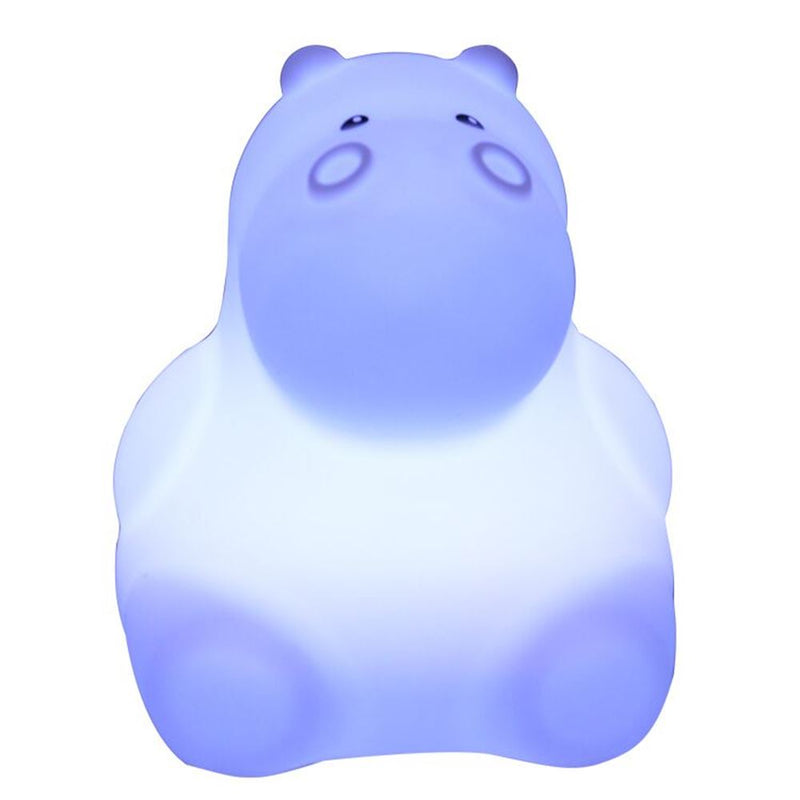 Nachtlamp silicone nijlpaard. 1+