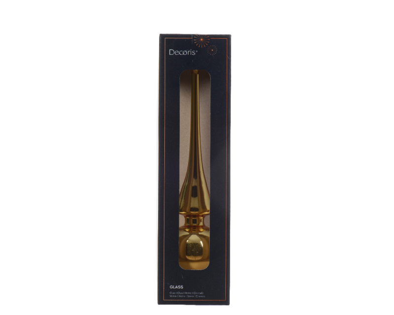 Piek glas 26cm - goud