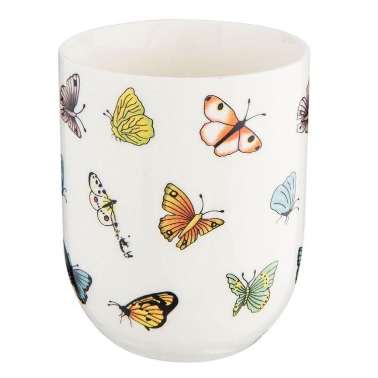 Clayre eef mok vlinders 100ml ø6x8cm