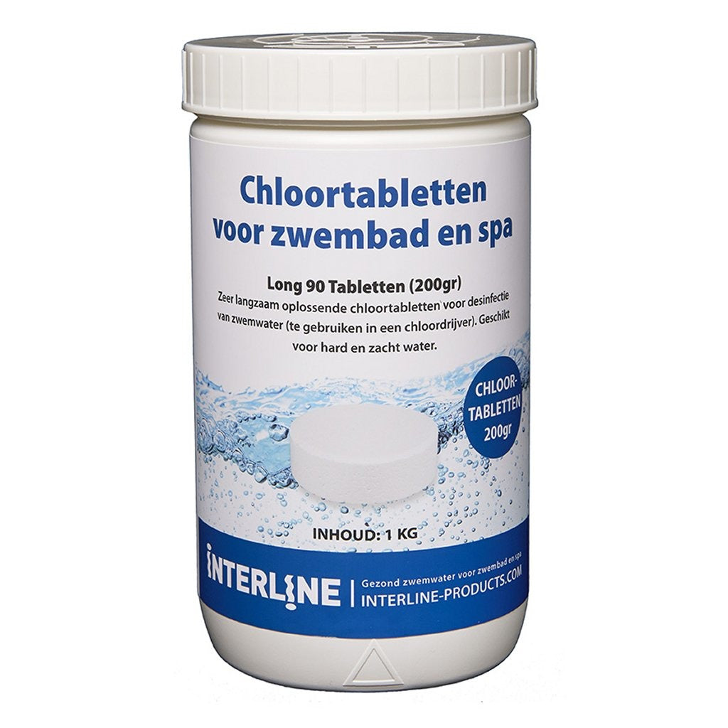 Interline zwembad 200 grams chloortabletten 1 kg