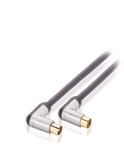 Profigold profigold prov8803 coaxkabel male gehoekt female gehoekt 3,00 m zwart - afbeelding 2