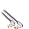 Profigold profigold prov8803 coaxkabel male gehoekt female gehoekt 3,00 m zwart