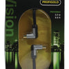 Profigold profigold prov8803 coaxkabel male gehoekt female gehoekt 3,00 m zwart