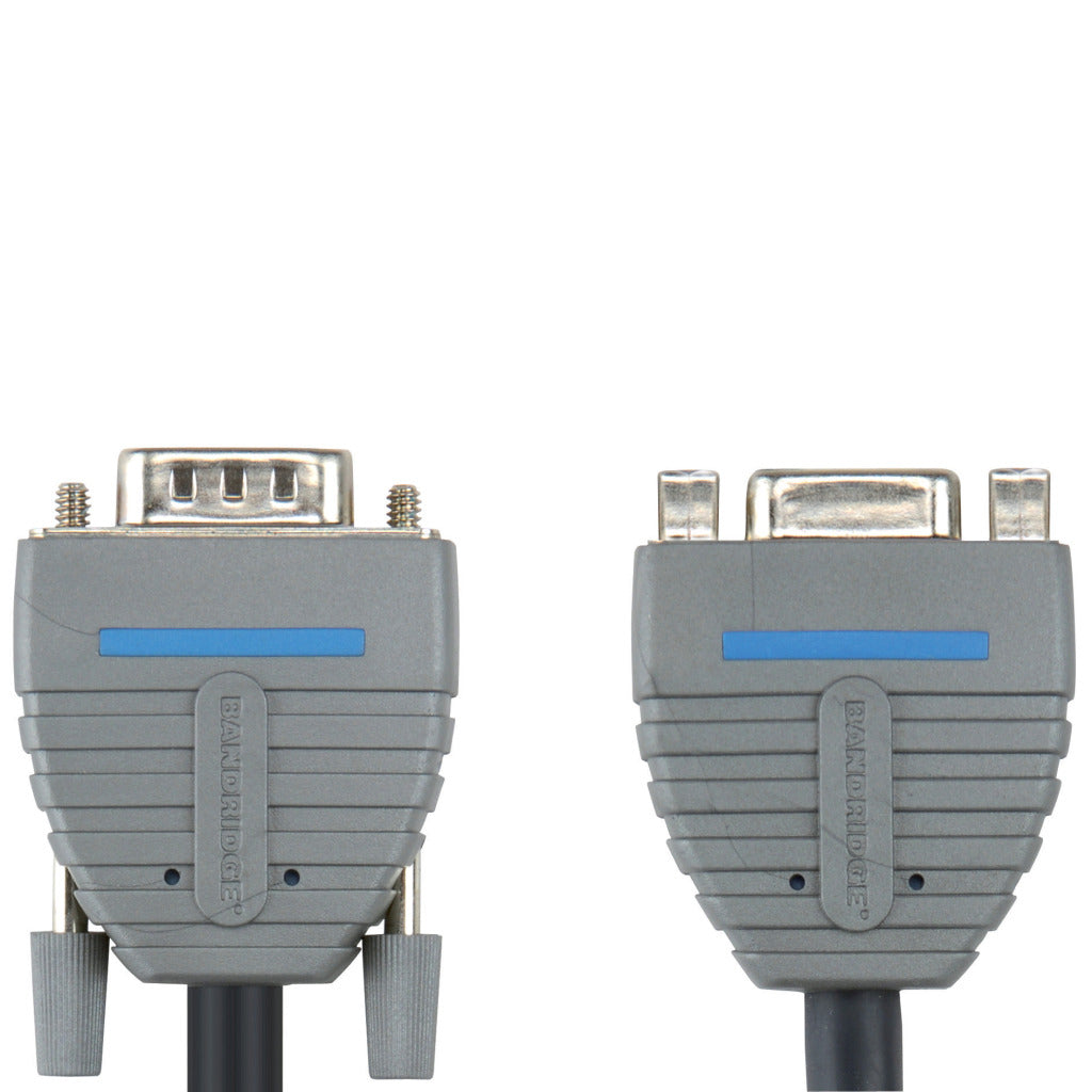 Bandridge bcl1002 vga verlengkabel vga male - vga female 15-pins 2.00 m blauw