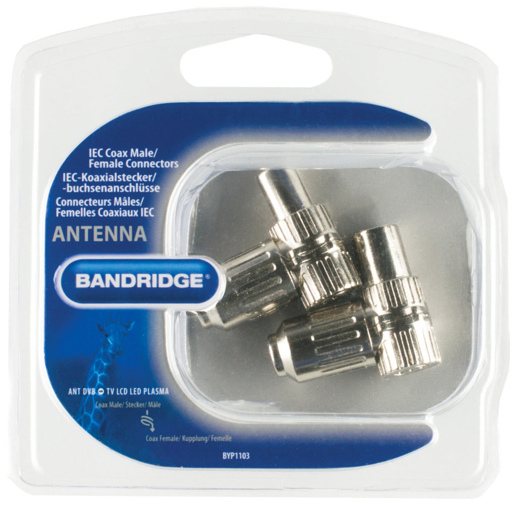 Bandridge byp1103 iec-coaxconnectors male female