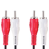 Bandridge val4202 stereo audiokabel 2x rca male - 2x rca male 2.00 m zwart - afbeelding 2