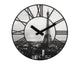 Nextime ne-3004 wandklok dia. 39 cm, plastic, 3d, grijs, #039;la ville #039;