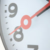 Nextime ne-3999ar wandklok dia. 35 cm, geborsteld aluminium, #039;station #039;
