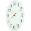 Nextime nextime ne-8817wi wandklok dia. 30 x 3.5 cm, glass, white, 'classy round'