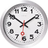 Nextime ne-3998ar wandklok dia. 19 cm, geborsteld aluminium, 'station'