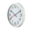 Nextime ne-3998ar wandklok dia. 19 cm, geborsteld aluminium, 'station'