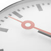 Nextime ne-3998st wandklok dia. 19 cm, geborsteld aluminium, 'station'