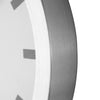 Nextime ne-3998st wandklok dia. 19 cm, geborsteld aluminium, 'station'