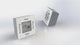Nextime ne-5190wi alarmklok 7,4x4x7,4cm metaal, wit, 'turn4time'