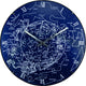 Nextime ne-3165 wandklok dia. 35 cm, bol glas, 'milky way dome'
