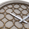 Nextime ne-3212br wandklok dia. 39.5 cm, polyresin hout, grijs