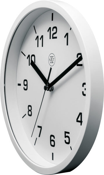 NeXtime NeXtime NX-7321WI Wandklok NXT Diameter 20cm Kunststof Wit, Witte Wijzerplaat