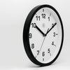 Nextime nx-7321zw wandklok nxt diameter 20cm kunststof zwart, witte wijzerplaat